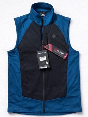 Black Diamond Coefficient LT Hybrid Vest Men's M PrimaLoft Polartec NWT $179
